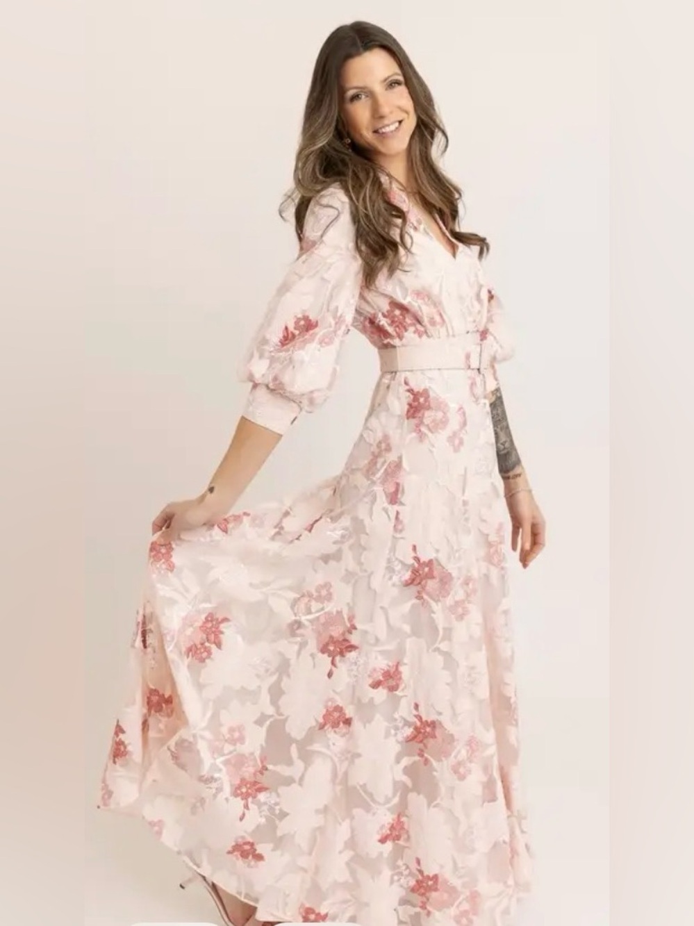 Badgley Mischka Lace Applique Shirt Dress size 2. - Picture 8 of 15